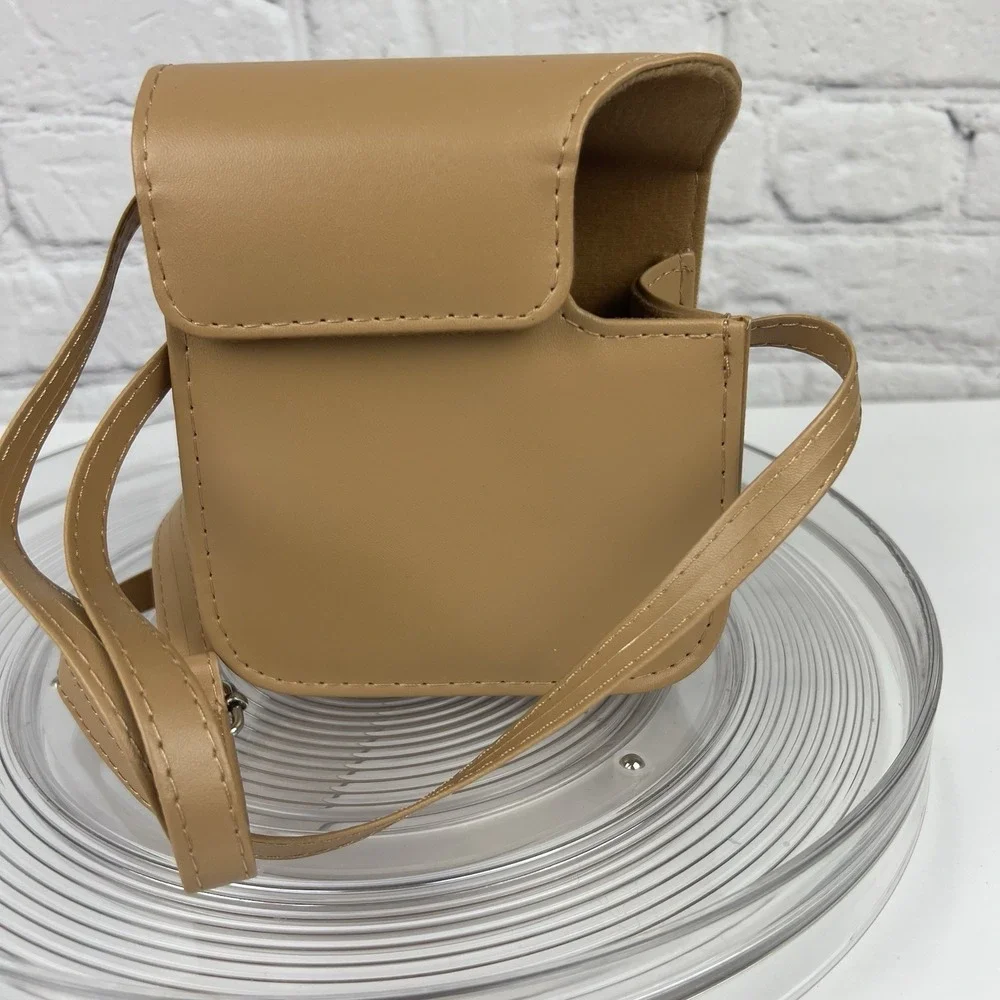 Genuine Fujifilm Instax Mini Groovy Camera Case Light Brown Adjustable‎ Strap
